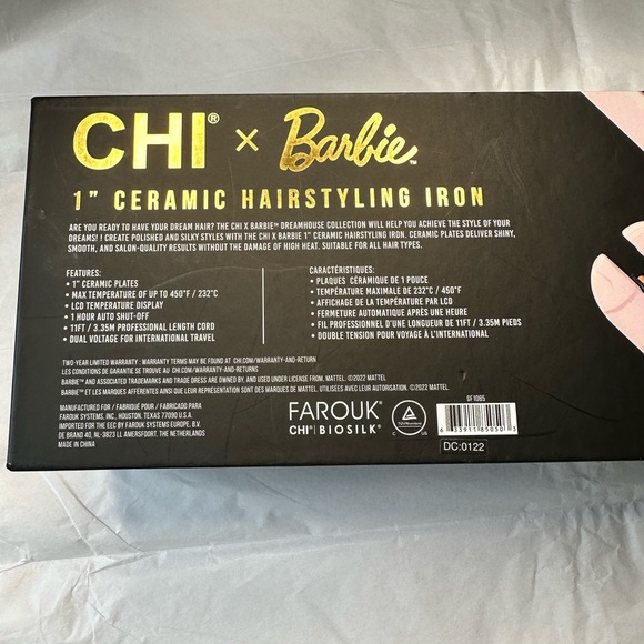 CHI X Barbie Dreamhouse 60th 1” Ceramic Digital Hairstyling Iron - Picture 15 of 17